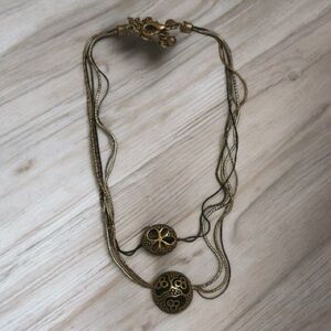 Chico’s Sand dollar multi chain necklace